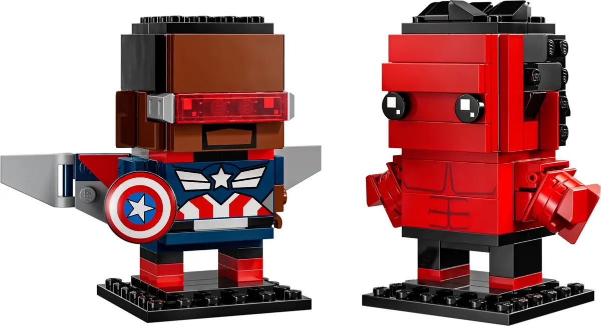 LEGO BrickHeadz 40668 Captain America & Red Hulk set