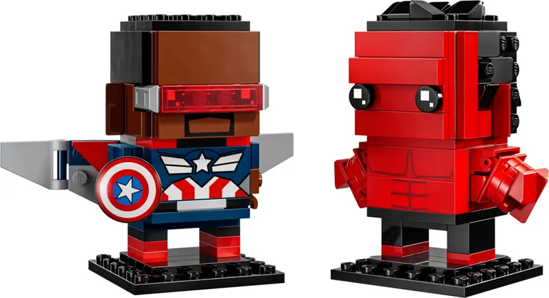 LEGO BrickHeadz 40668 Captain America & Red Hulk set