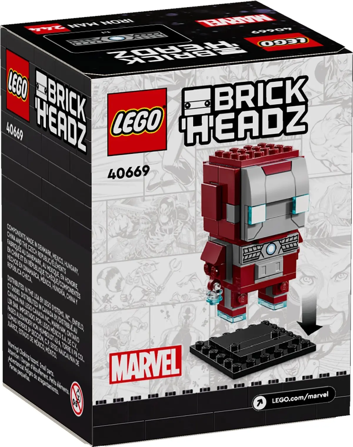 LEGO BrickHeadz 40669 Iron Man MK5 set, image 2