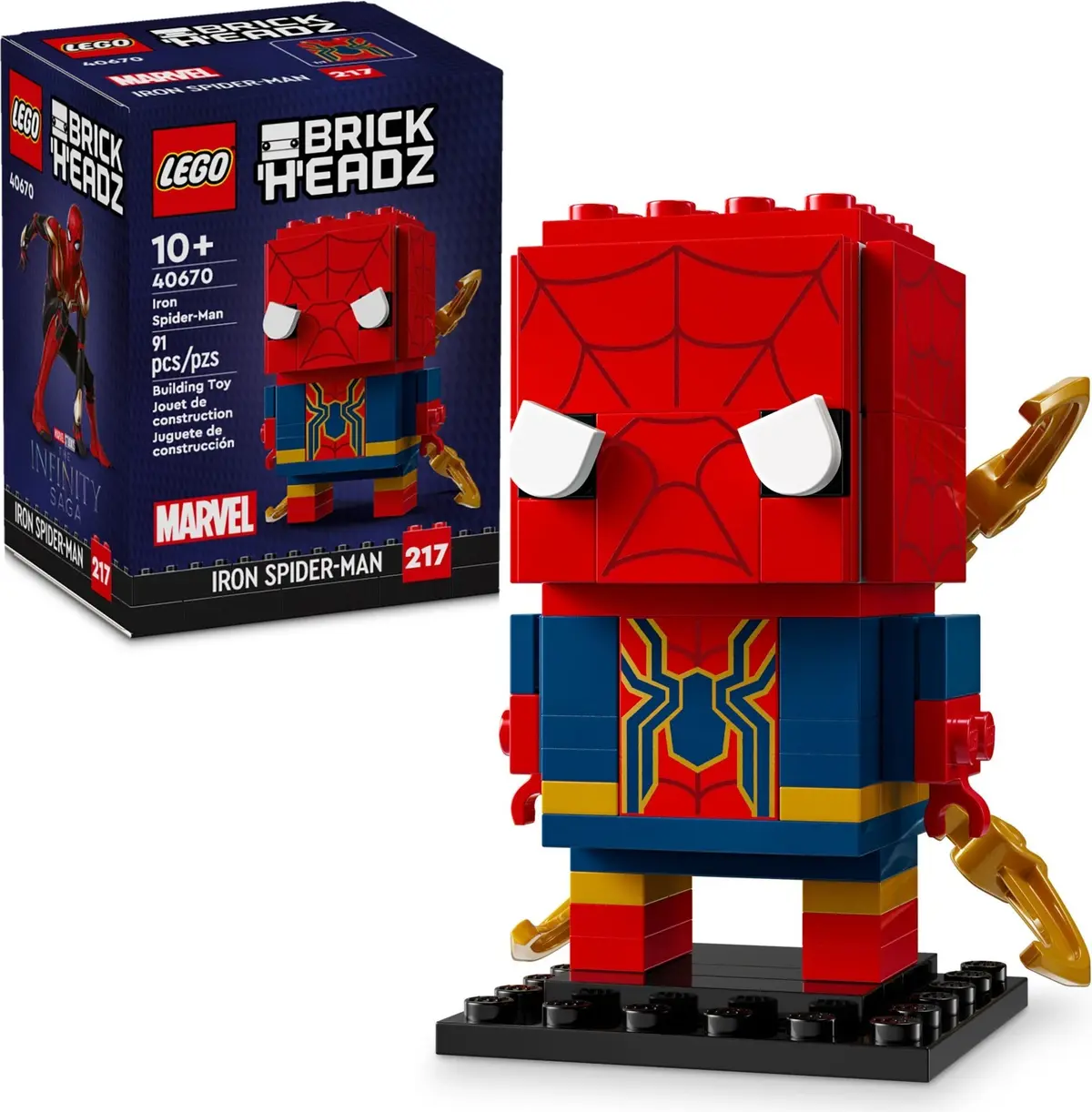 LEGO BrickHeadz 40670 Iron Spider-Man set, image 2