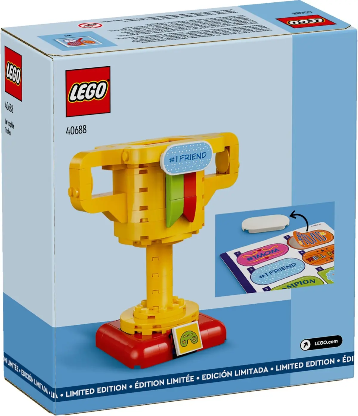LEGO Promotional 40688 Trophy Award set, image 3