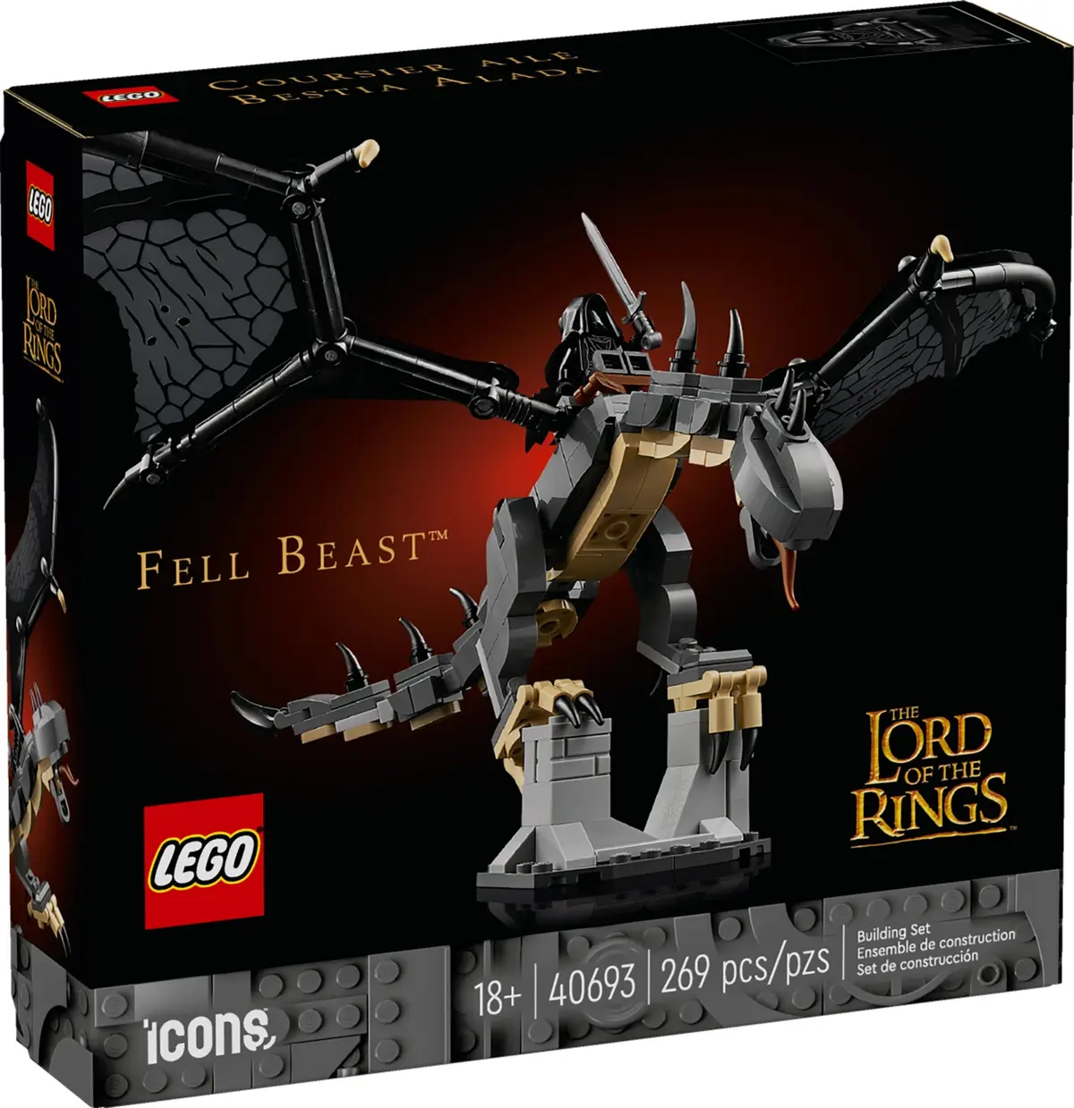 LEGO Icons 40693 The Lord of the Rings: Fell Beast set, image 3