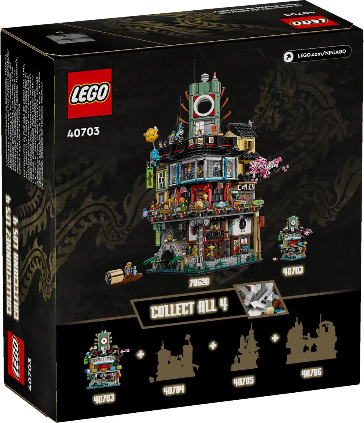 LEGO Ninjago 40703 Micro NINJAGO City set, image 3