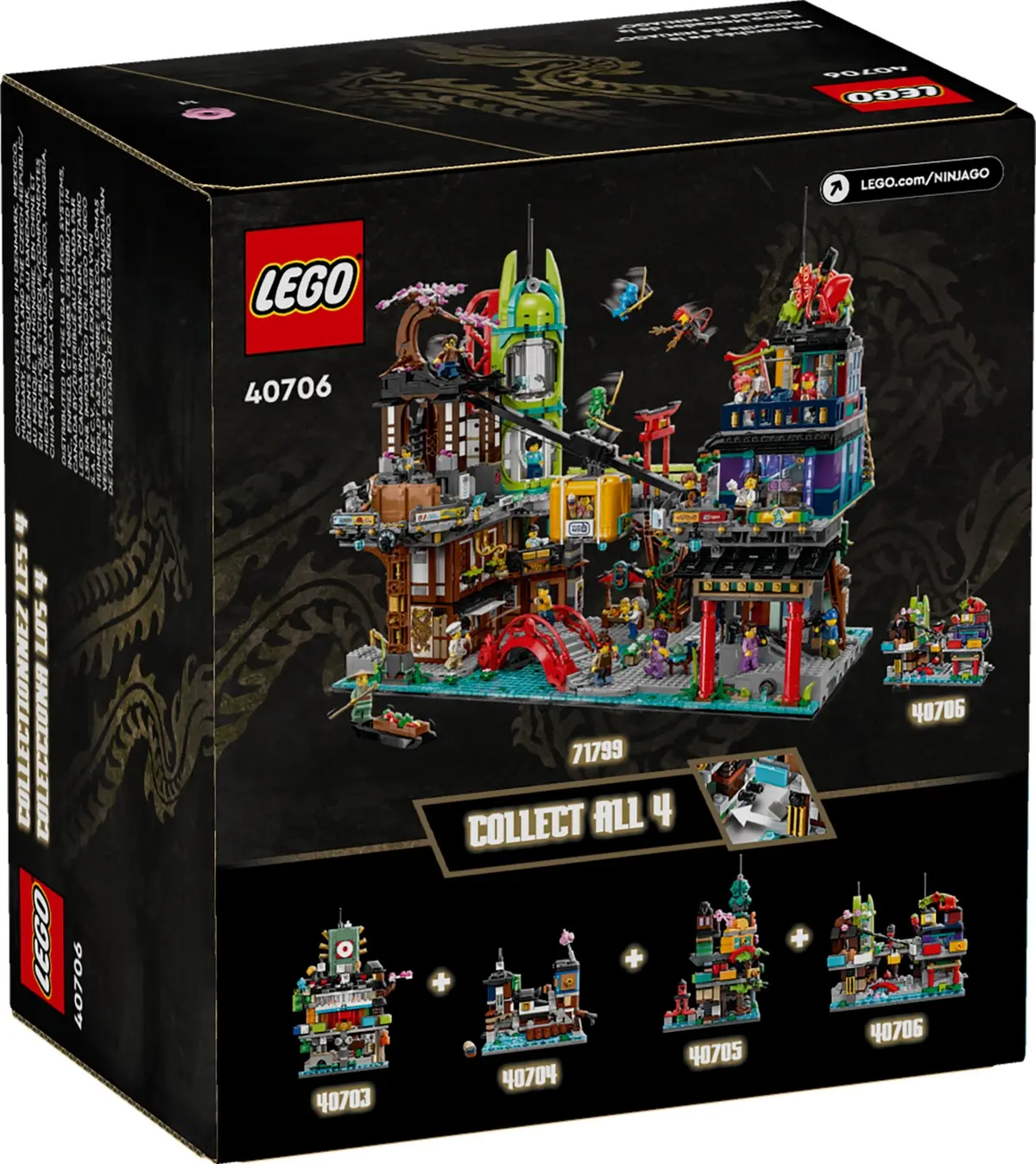 LEGO Ninjago 40706 Micro NINJAGO City Markets set, image 3