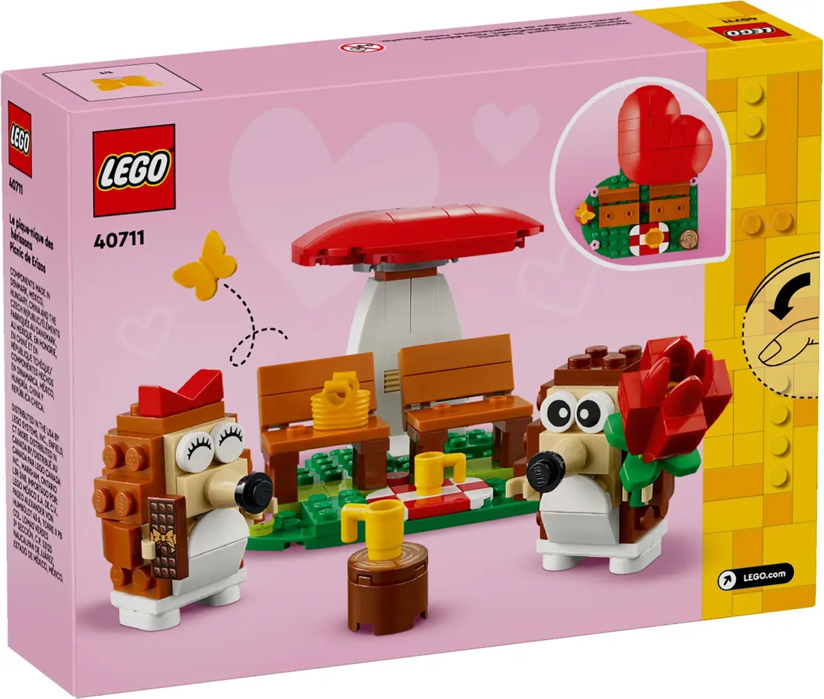 LEGO Seasonal 40711 Hedgehog Picnic Date set, image 3