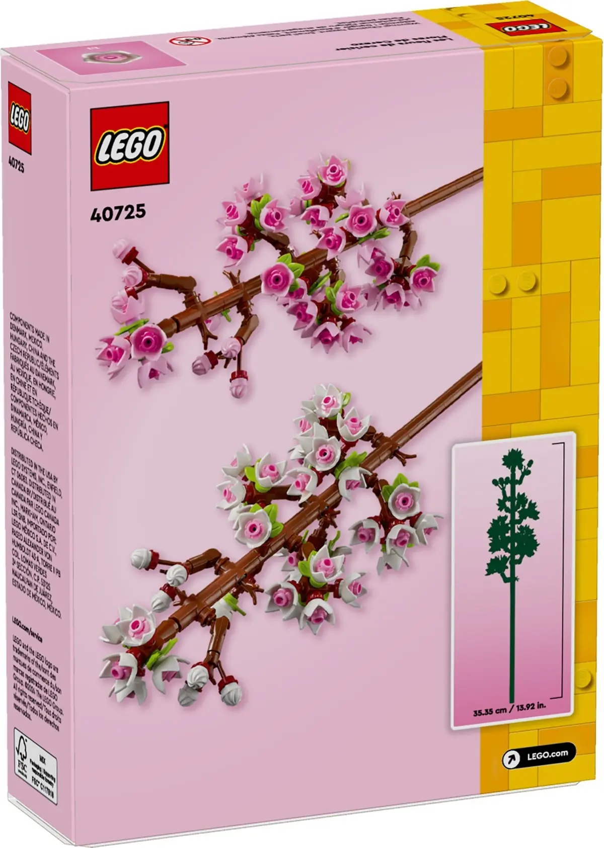 LEGO Botanicals 40725 Cherry Blossoms set, image 4