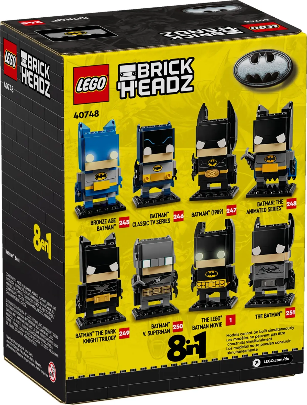 LEGO BrickHeadz 40748 Batman 8 in 1 set, image 2