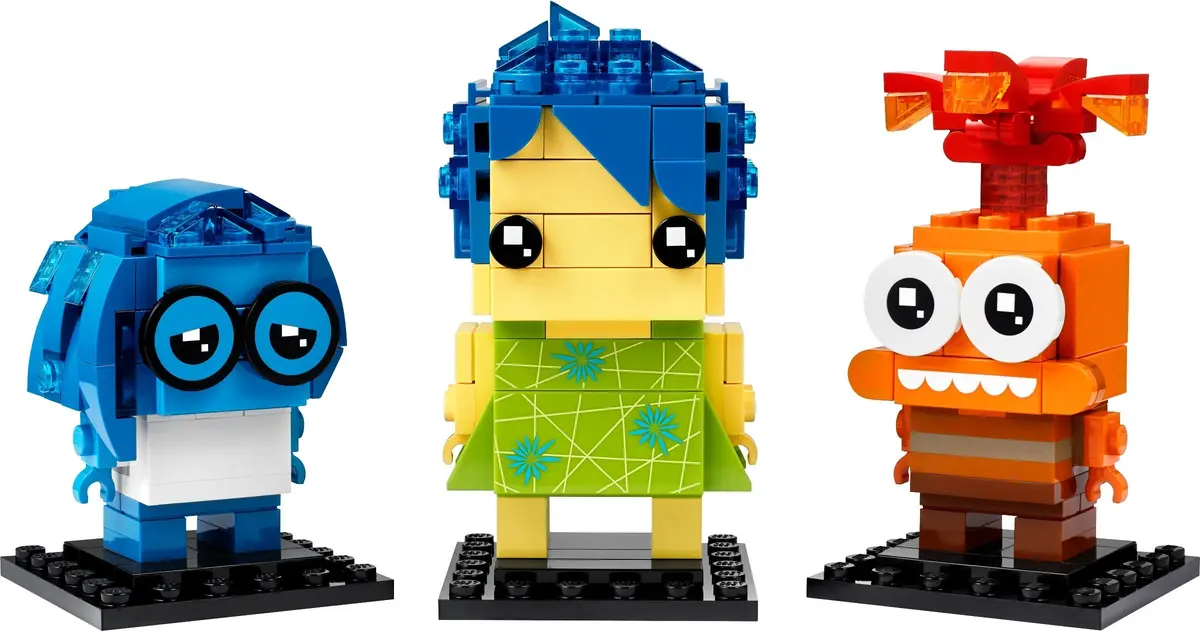 LEGO BrickHeadz 40749 Joy, Sadness & Anxiety set