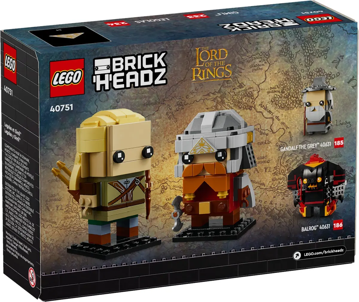 LEGO BrickHeadz 40751 Legolas & Gimli set, image 3