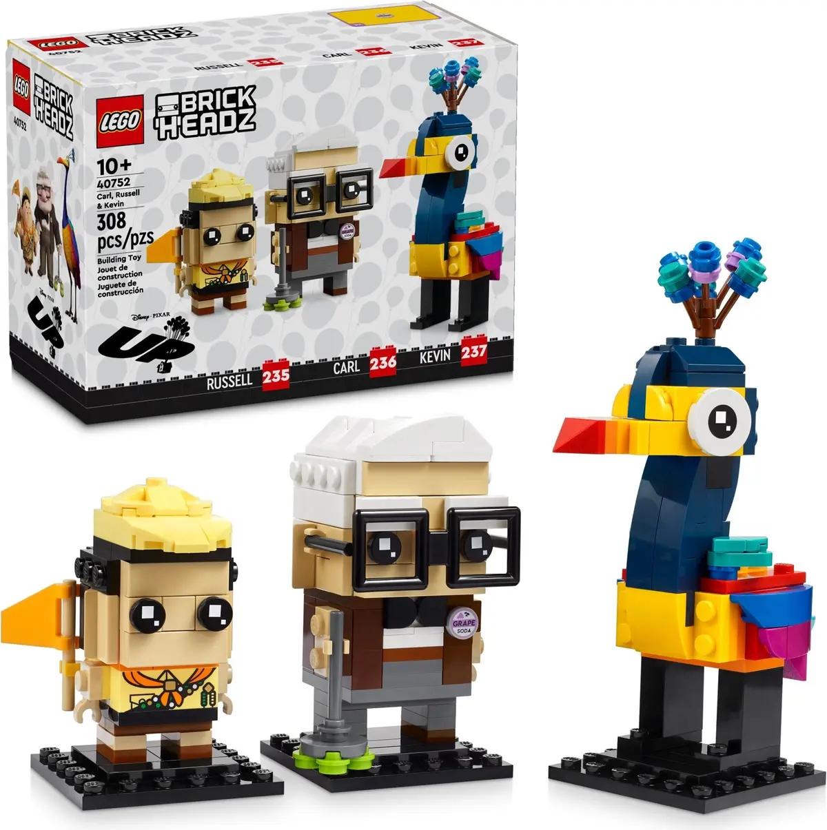 LEGO BrickHeadz 40752 Carl, Russell & Kevin set, image 3