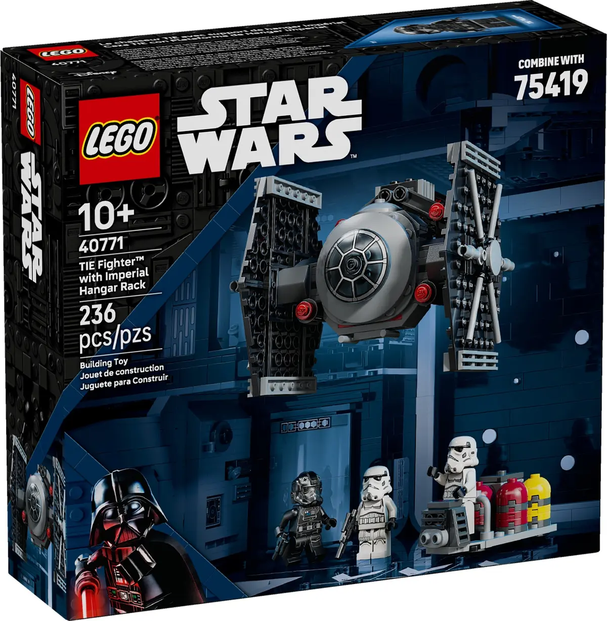 LEGO Star Wars 40771 TIE Fighter with Imperial Hangar Rack set, image 2