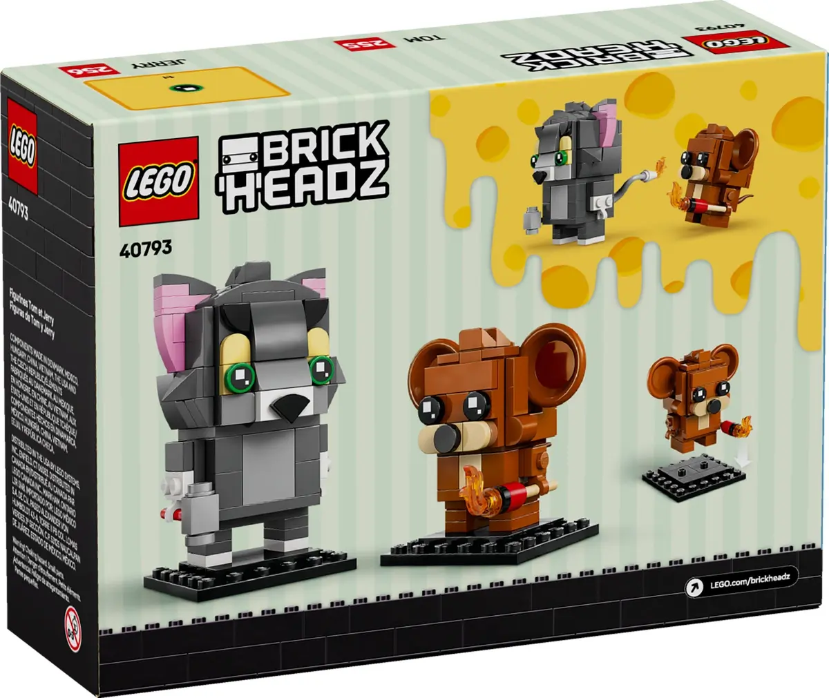 LEGO BrickHeadz 40793 Tom & Jerry Figures set, image 2