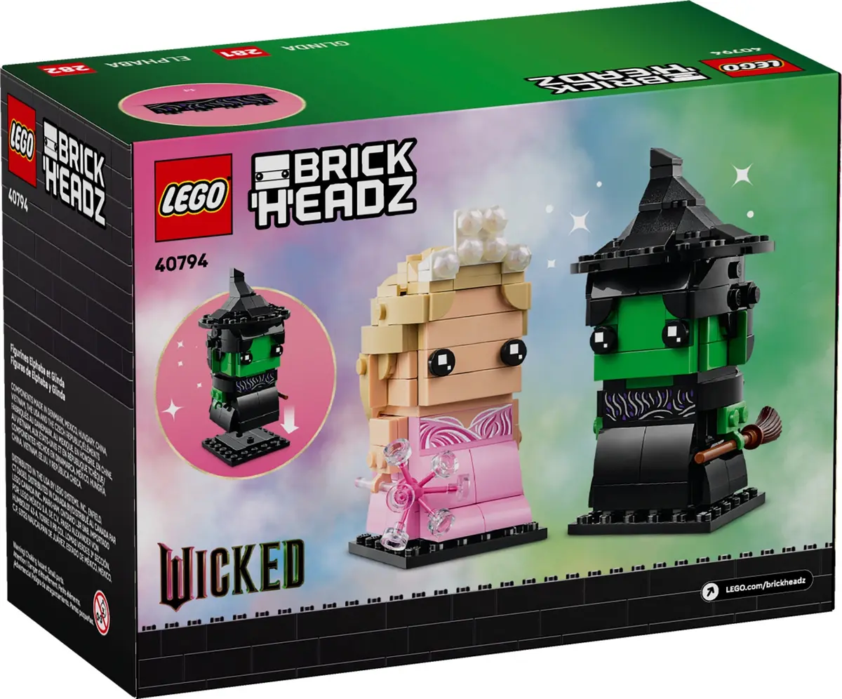 LEGO BrickHeadz 40794 Elphaba & Glinda Figures set, image 2