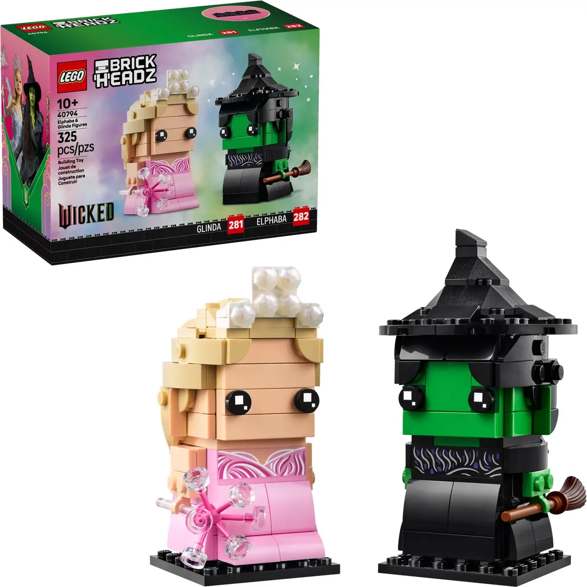 LEGO BrickHeadz 40794 Elphaba & Glinda Figures set, image 3