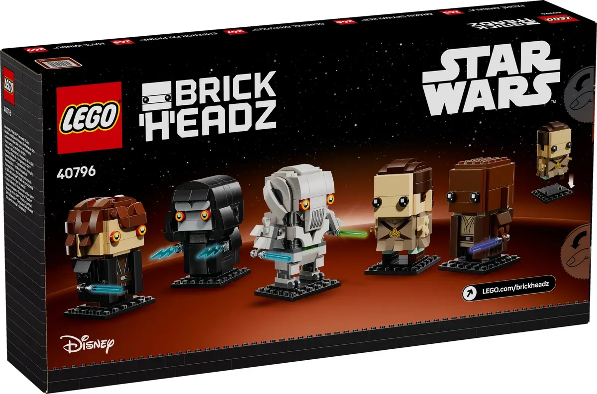 LEGO BrickHeadz 40796 Revenge of the Sith Heroes & Villains set, image 2