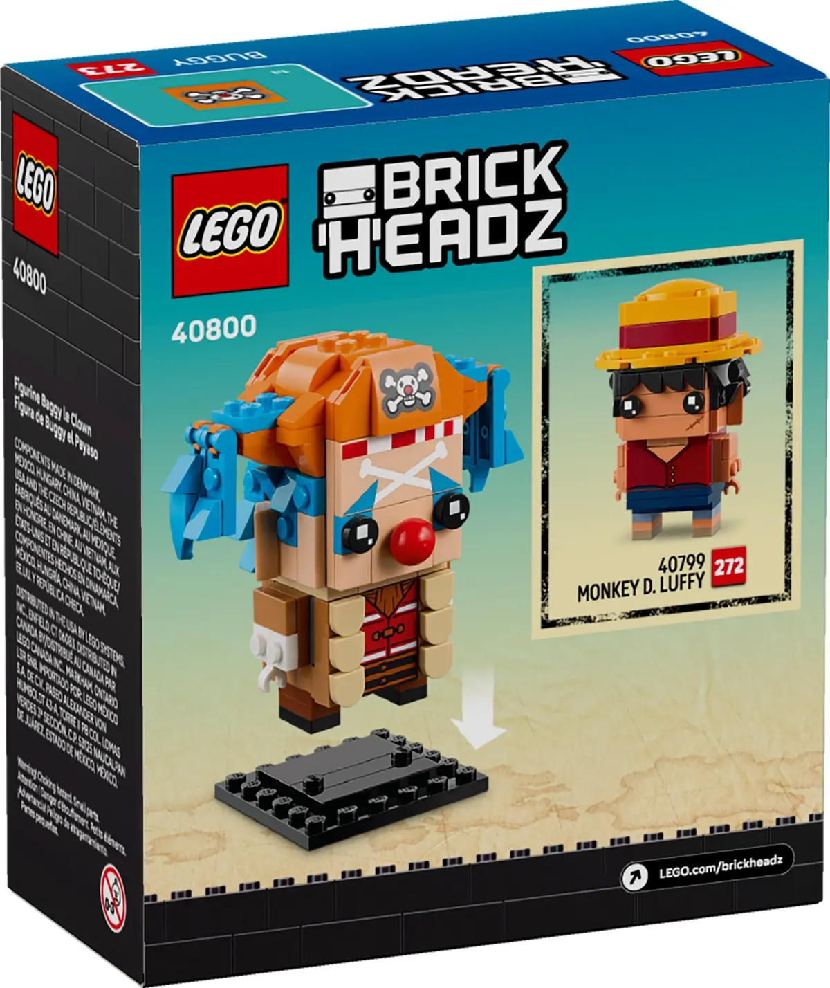 LEGO BrickHeadz 40800 Buggy the Clown Figure set, image 2