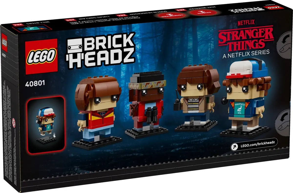 LEGO BrickHeadz 40801 Mike, Dustin, Lucas and Will Figures set, image 2