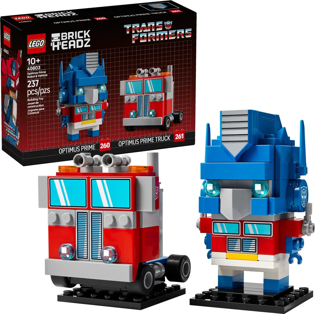 LEGO BrickHeadz 40803 Optimus Prime Robot & Vehicle set, image 3