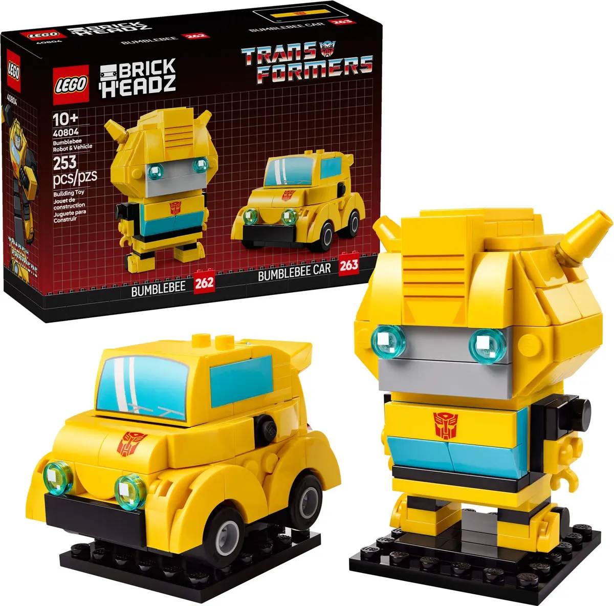 LEGO BrickHeadz 40804 Bumblebee Robot & Vehicle set, image 3