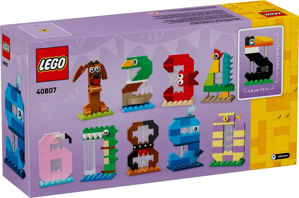 LEGO Seasonal 40807 Birthday Numbers set, image 2