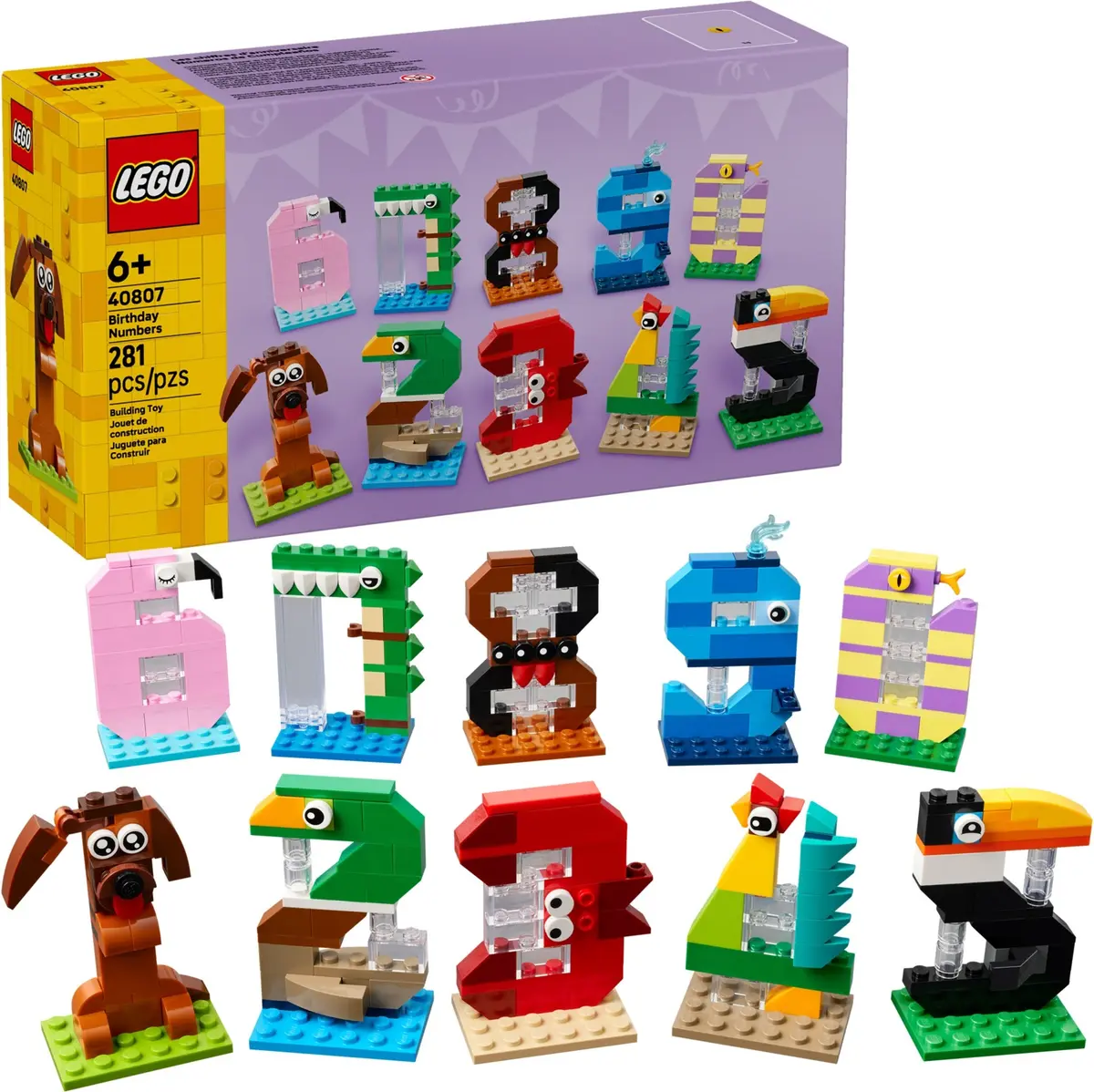 LEGO Seasonal 40807 Birthday Numbers set, image 3