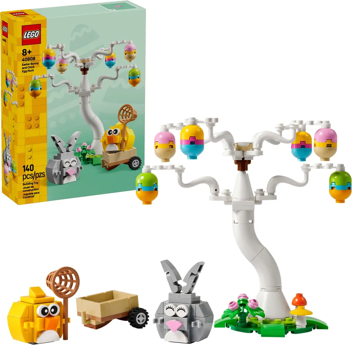 LEGO Seasonal 40808 Easter Bunny and Chick Egg Hunt set, image 5