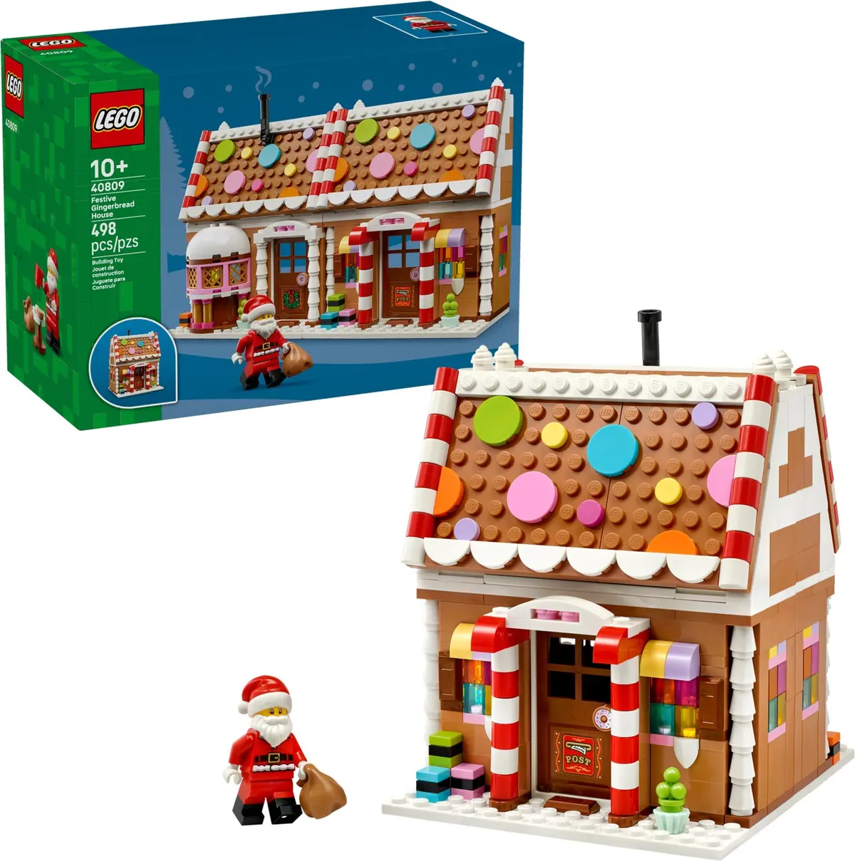 LEGO Seasonal 40809 Festive Gingerbread House set, image 3
