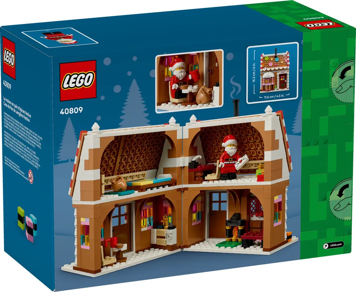 LEGO Seasonal 40809 Festive Gingerbread House set, image 2