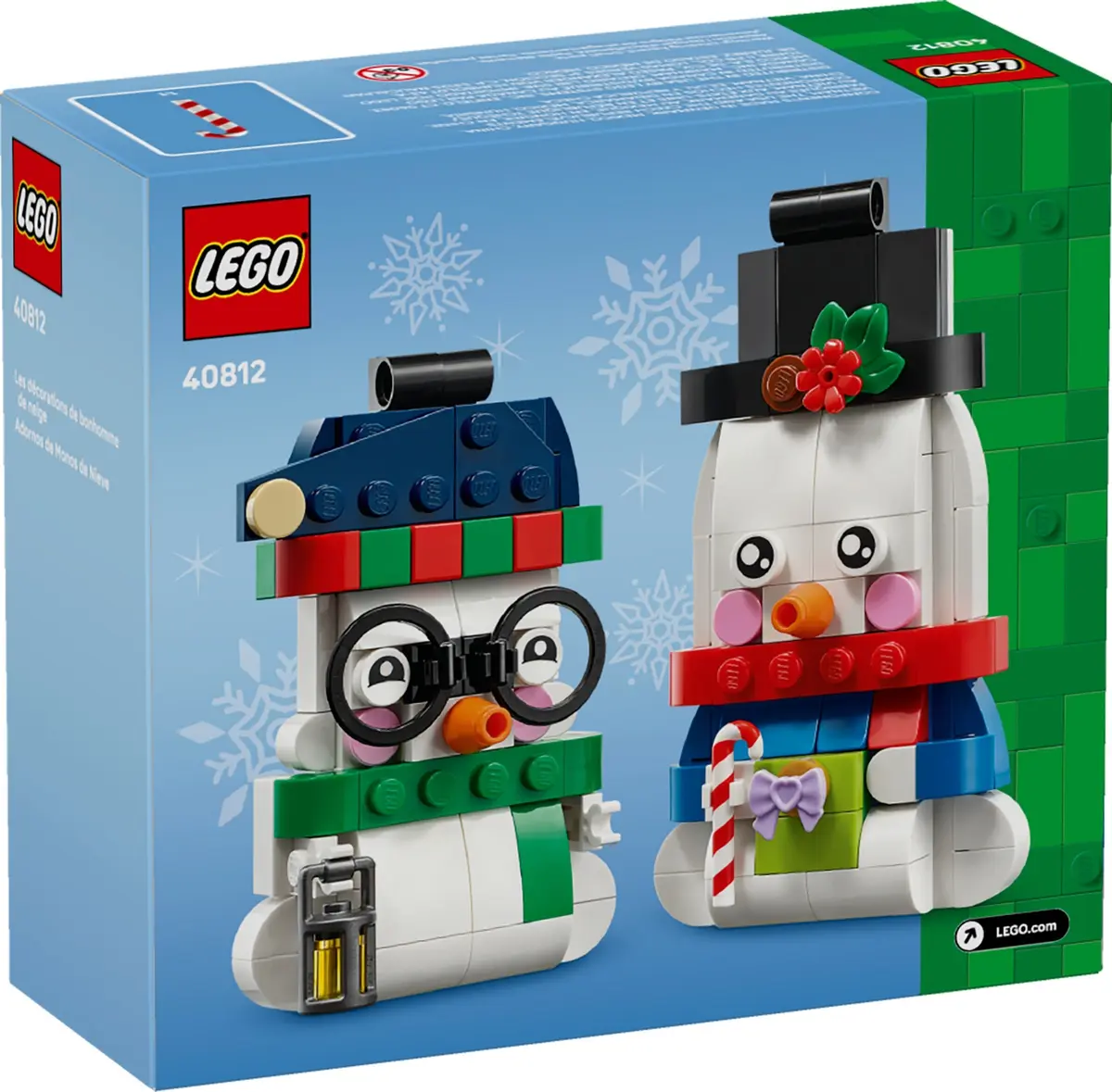 LEGO Seasonal 40812 Snowman Ornaments set, image 2