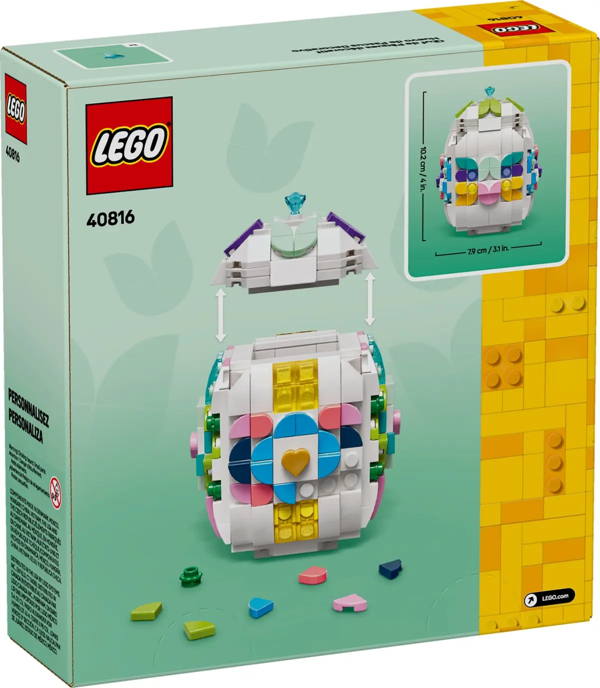 LEGO Seasonal 40816 Decorative Easter Egg set, image 3