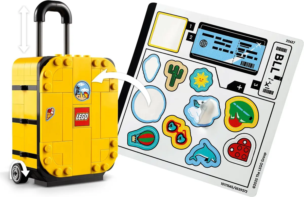 LEGO Miscellaneous 40817 Yellow Travel Suitcase set, image 7