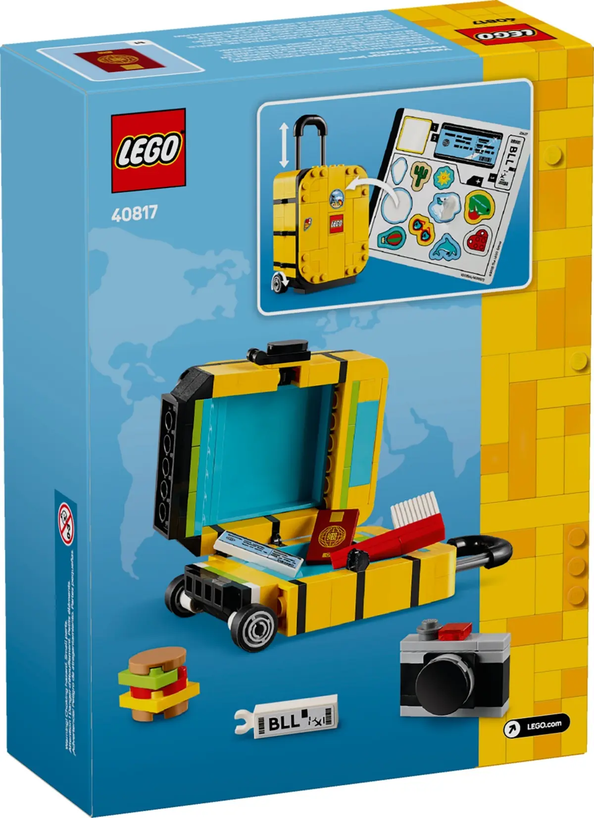 LEGO Miscellaneous 40817 Yellow Travel Suitcase set, image 2