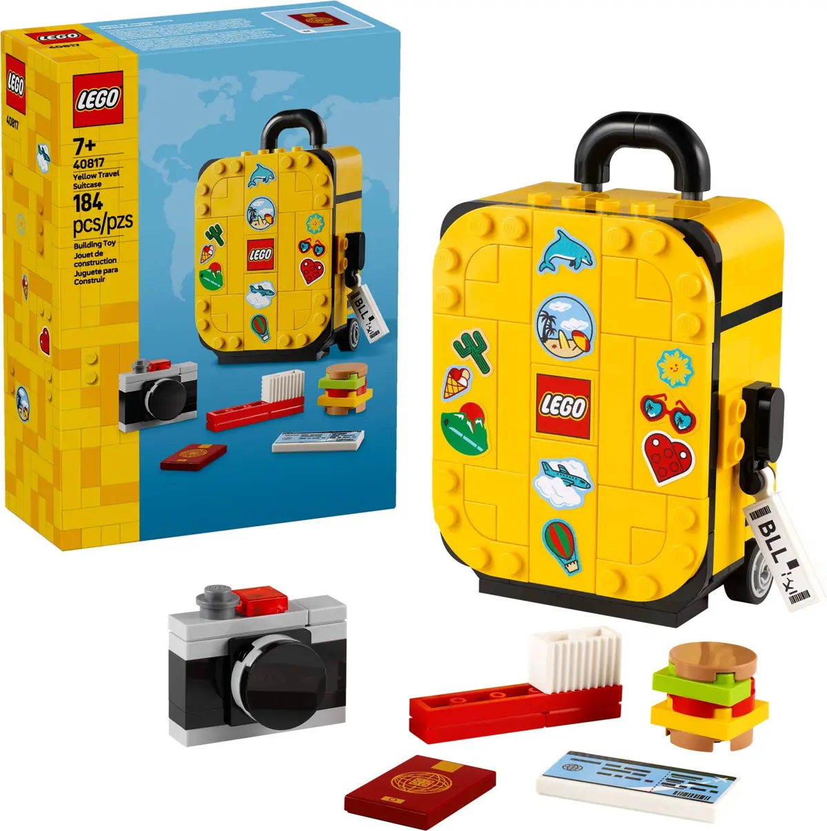 LEGO Miscellaneous 40817 Yellow Travel Suitcase set, image 3