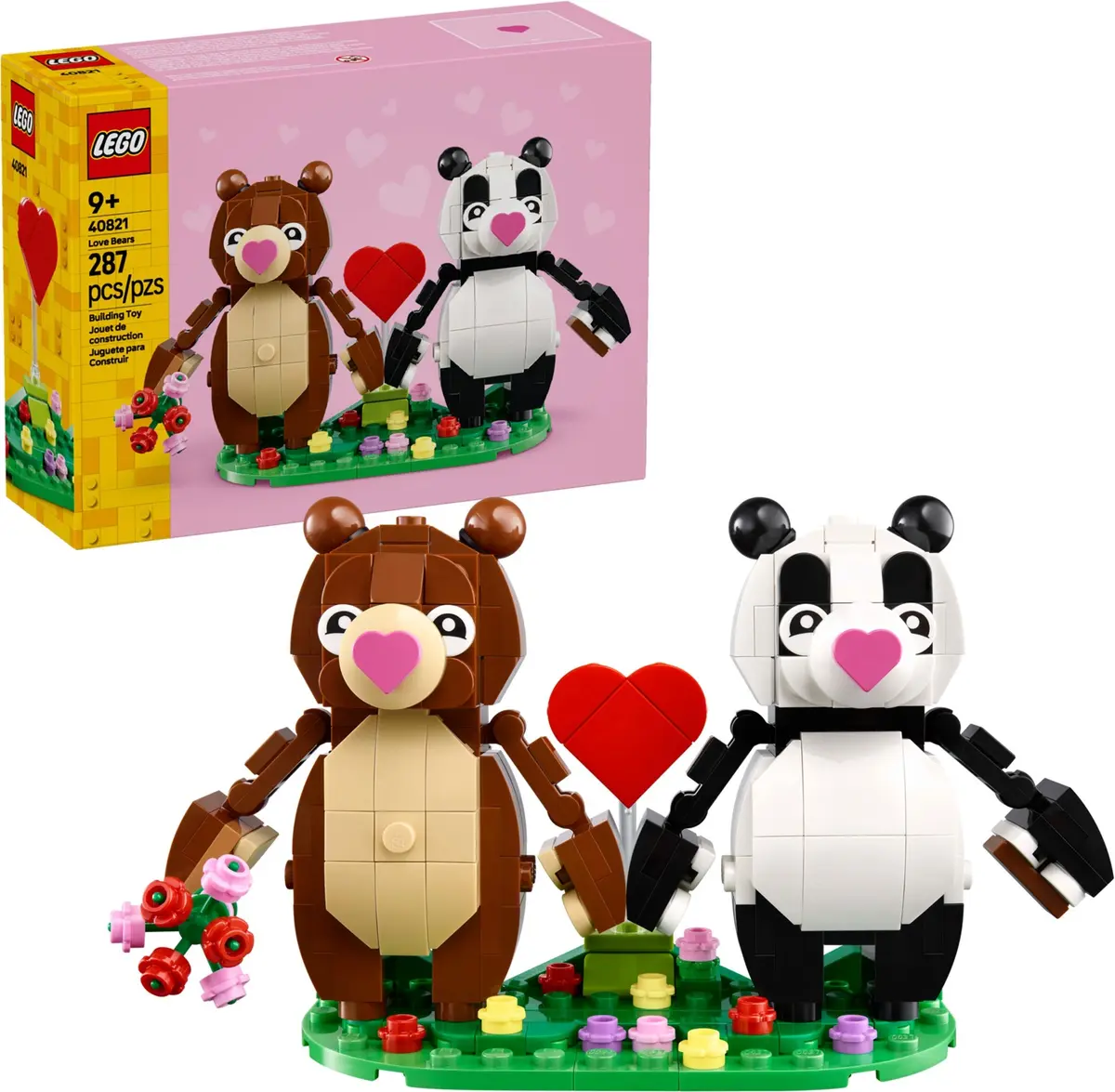 LEGO Seasonal 40821 Love Bears set, image 5