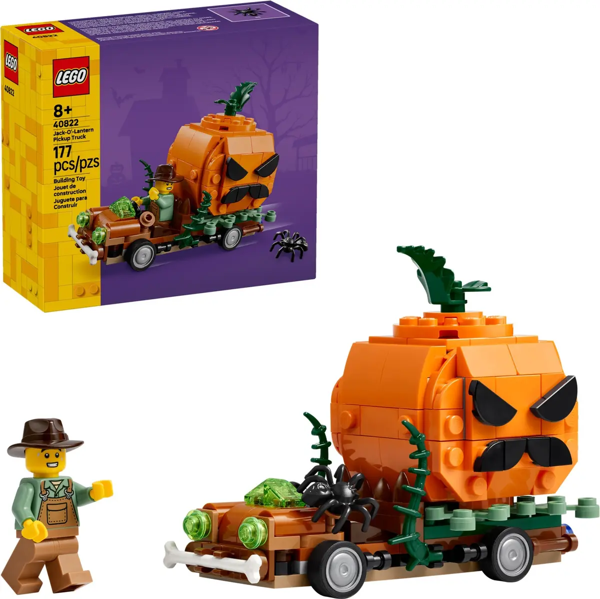 LEGO Seasonal 40822 Jack-O'-Lantern Pickup Truck set, image 4