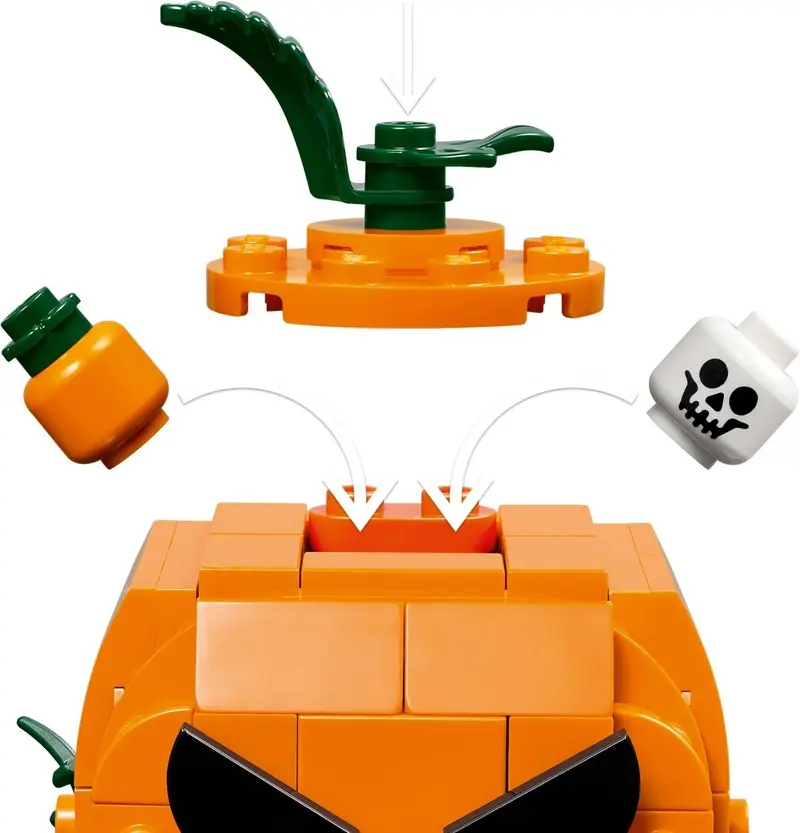 LEGO Seasonal 40822 Jack-O'-Lantern Pickup Truck set, image 9
