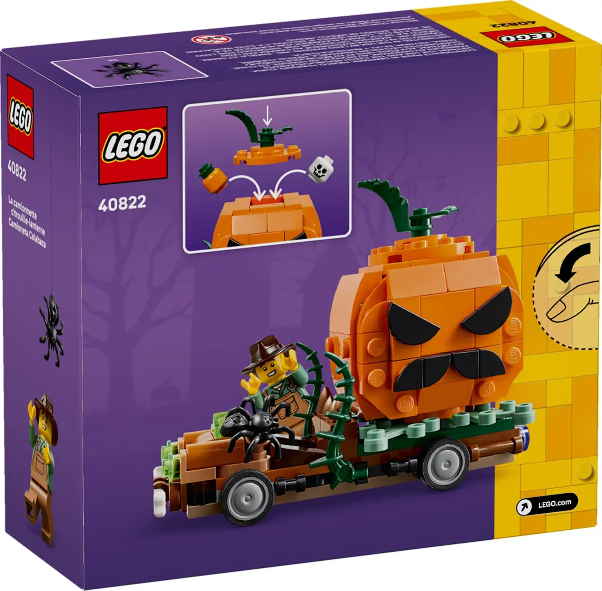 LEGO Seasonal 40822 Jack-O'-Lantern Pickup Truck set, image 3