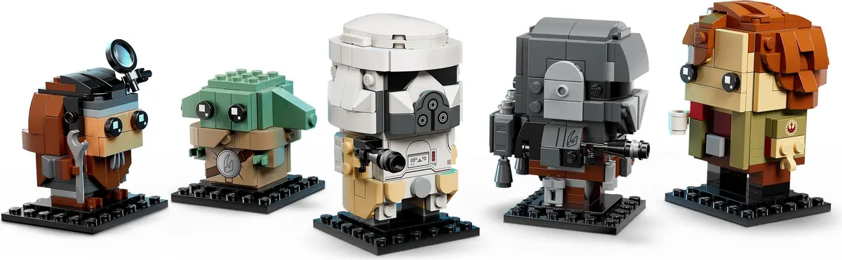 LEGO BrickHeadz 40856 The Mandalorian and Grogu: Allies & Villains set, image 8