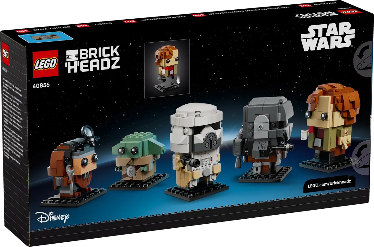 LEGO BrickHeadz 40856 The Mandalorian and Grogu: Allies & Villains set, image 3