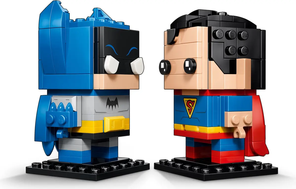 LEGO BrickHeadz 40859 Golden Age Superman and Batman set, image 5