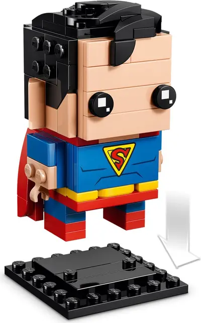 LEGO BrickHeadz 40859 Golden Age Superman and Batman set, image 3