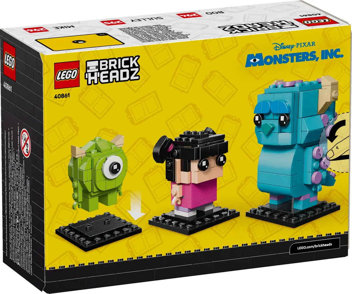 LEGO BrickHeadz 40861 Sulley, Mike and Boo Figures set, image 2