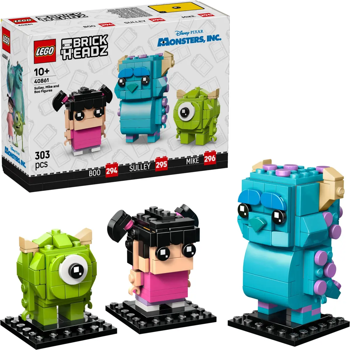 LEGO BrickHeadz 40861 Sulley, Mike and Boo Figures set, image 3