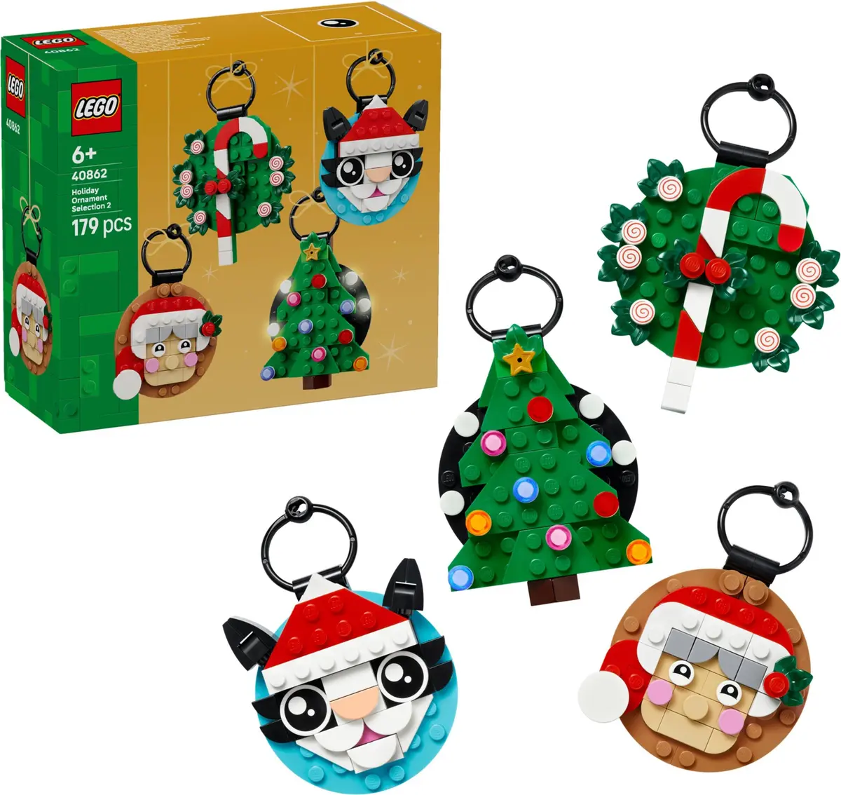 LEGO Seasonal 40862 Holiday Ornament Selection 2 set, image 4