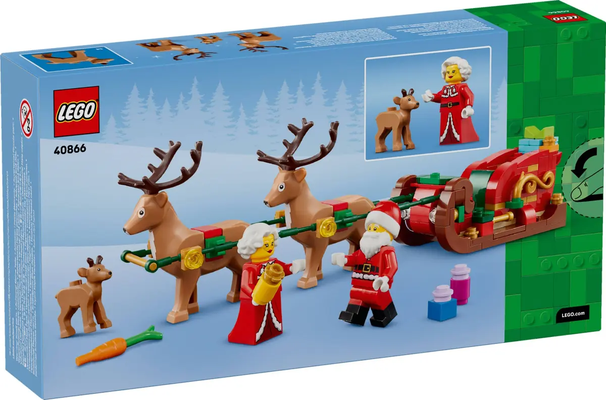 LEGO Seasonal 40866 Santa's Holiday Sleigh Adventure set, image 2