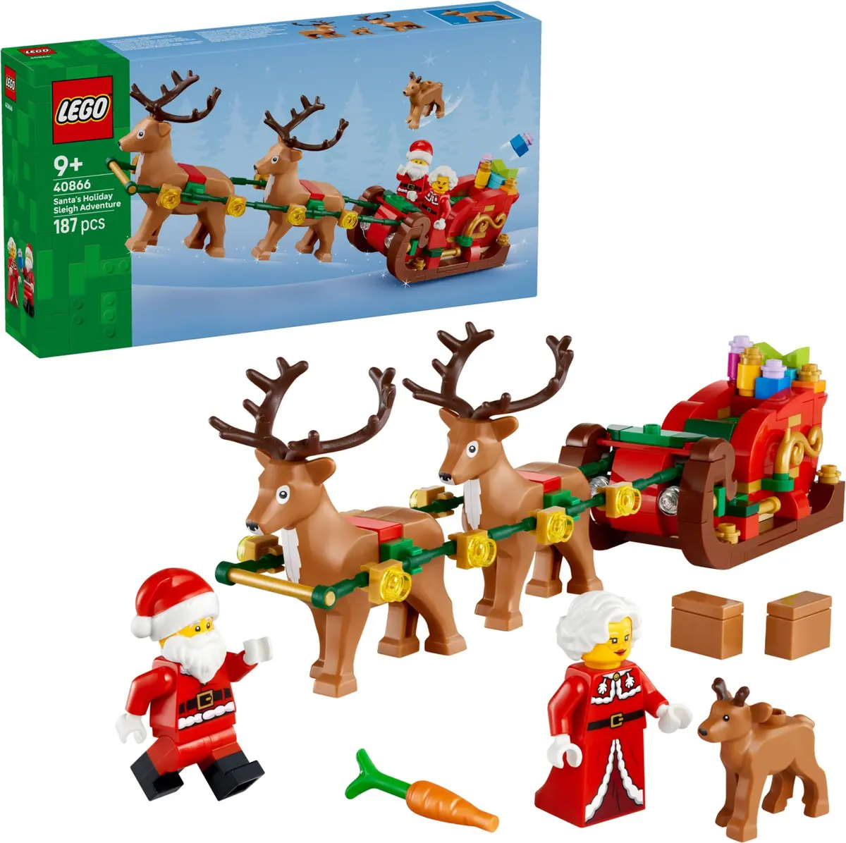LEGO Seasonal 40866 Santa's Holiday Sleigh Adventure set, image 3
