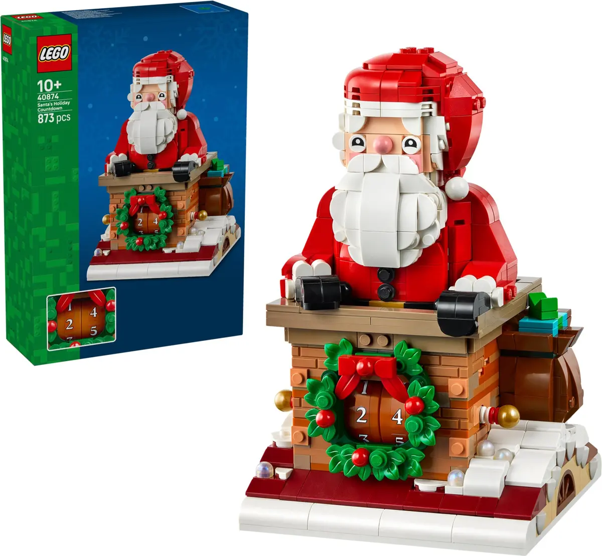LEGO Seasonal 40874 Santa's Holiday Countdown set, image 4