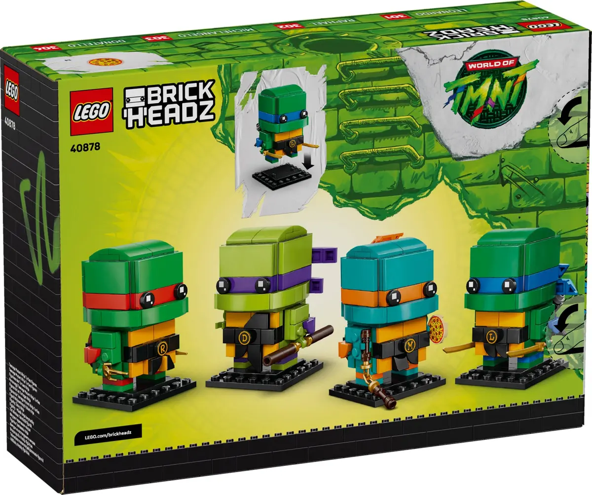 LEGO BrickHeadz 40878 Teenage Mutant Ninja Turtles Figures set, image 2