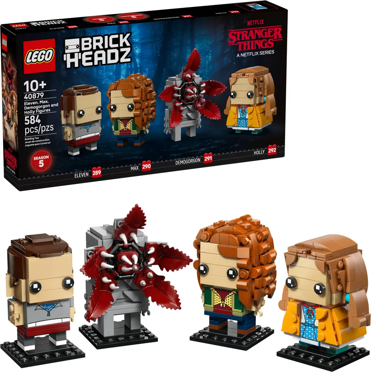 LEGO BrickHeadz 40879 Eleven, Max, Demogorgon and Holly Figures set, image 3