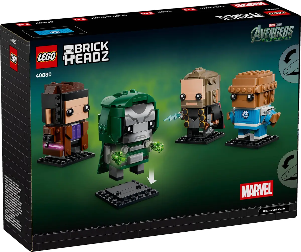 LEGO BrickHeadz 40880 Avengers: Doomsday Heroes & Villain set, image 3